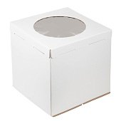 картинка Упаковка для торта с окошком, гофрокартон, 50*50*h50см. 