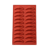 Форма силиконовая "Круассаны" 7*2.5см., 20 ячеек