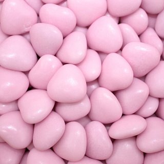 картинка Мини-сердца с шоколадной начинкой - Розовые, 50гр. 