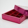 картинка Упаковка для 9 конфет, фуксия, 14,7*14,7*3,5см. 