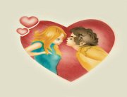 Трафарет для аэрографа - "Влюбленные" (40-WM502) 