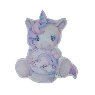 картинка Топпер для торта - "Единорог с шариком" 