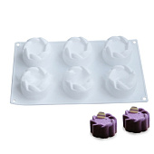 Силиконовая форма Цветы, 300*170*40мм.