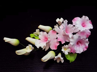 картинка Цветы из мастики - "Букет садовых цветов" (11939/p) 