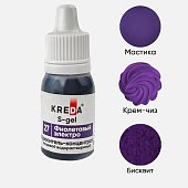 картинка Краситель гелевый KREDA S-gel 27 фиолетовый электро, концентрат, 10мл. 