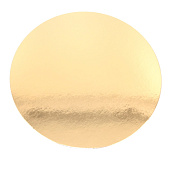 картинка Подложка круглая, картон, золотой, 36см., 1.3мм., 1шт. 