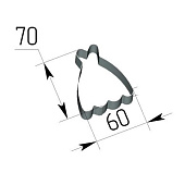 Металлическая вырубка - "Платье"  