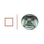 Вырубки металлические "Квадрат", набор, 6шт. 