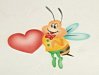 Трафарет для аэрографа - "Пчела с сердцем" (40-WM001) 