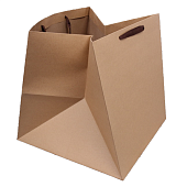 картинка Крафт пакет с коричневыми ручками, 40*40*40см. 