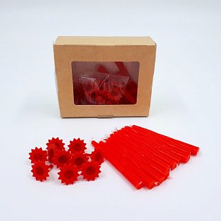 картинка Классические свечи - Красные, 10шт. 