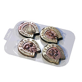 картинка Пластиковая форма для шоколада - "Подковы процветания" 