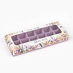 картинка Коробка на 12 конфет "Для тебя", 3,8*10,5*26,5см. 