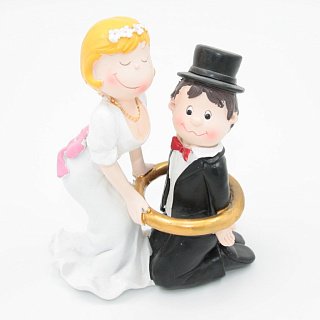 картинка Свадебная фигурка для торта - "Свадебная пара" (28974/р) 