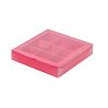 картинка Упаковка для 9 конфет с пластиковой крышкой - Красная матовая, 155х155х30мм. 