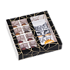 картинка Коробка для 8-ми конфет и плитки шоколада "Геометрия", с окном, 17,7*17,85*3,85см. 