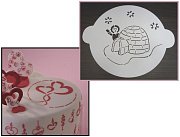 Пластиковый трафарет - "Снежный север", 10см. (40-W187) 