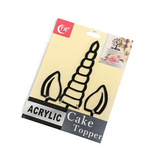 картинка Топпер для торта  "Единорог", 16,5*10,5см. 