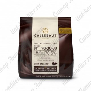 картинка Шоколад Callebaut Select - Темный горький, 70,5%, 400гр. 
