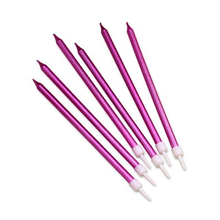 картинка Свечи в торт "Ройс", 6 шт, 12,5см. 