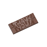 картинка Поликарбонатная форма "Chocolate World" - Плитка "Спасибо" 