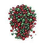 картинка Драже ''Блеск", красный, зеленый, 75гр. 