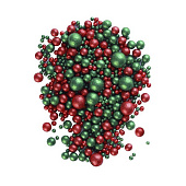 картинка Драже ''Блеск", красный, зеленый, 75гр. 