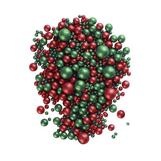 картинка Драже ''Блеск", красный, зеленый, 75гр. 