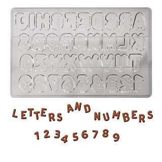 картинка Форма для конфет - "Буквы и цифры" (MA 3005) 