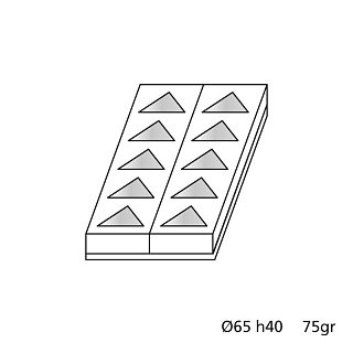 картинка Форма для пирожных - "Треугольник" (Monop A004) 