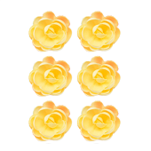 картинка Вафельные розы большие сложные, жёлтые, 28шт. 