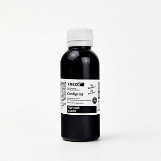 картинка Чернила для принтера KREDA Confiprint 04 черный, 100мл. 