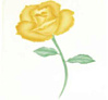 Трафарет для аэрографа - "Открытая роза" (40-WM027) 