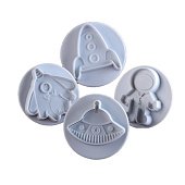 Набор вырубок с выталкивателем "НЛО", 4шт. 