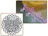 Рельефный силиконовый коврик для создания кружев - "Цветы", 30*40см. (40-WD002) 