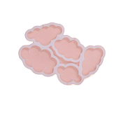 картинка Форма для леденцов "Облачка", 15*0,5*0,7см., 5 ячеек 