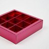 картинка Упаковка для 9 конфет, фуксия, 14,7*14,7*3,5см. 
