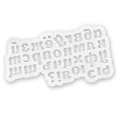 картинка Силиконовая форма "Алфавит буквы мини" 