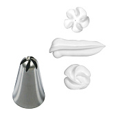 Насадка №191 (BX0048) - "Цветок с пятью лепестками" 10*6.5*1мм.