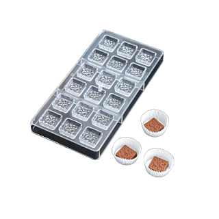 картинка Форма для шоколада "Пористый шоколад", 33*16,5*2,5см., 18 ячеек 