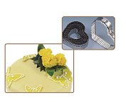 Набор металлических вырубок - "Сердце с рифлеными краями", 9шт. (CUT7 F9) 