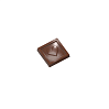 картинка Поликарбонатная форма "Chocolate World" - Квадрат с сердцем 