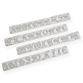 Набор вырубок для марципана и теста «Алфавит», 4шт. 