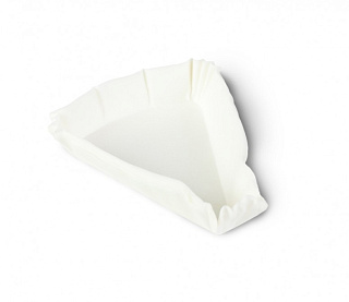 Бумажные формы треугольные белые, 102*102*h25мм. 1000шт.