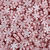 картинка Посыпки "Снежинки розовые перламутровые", 75гр. 