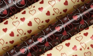 картинка Переводные листы для шоколада, 30*40см. - "Сердца с узорами", 12шт. (81461*R) 