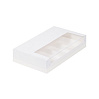 картинка Упаковка для эклеров и эскимо с пластиковой крышкой - Белая, 250х150х50мм. 