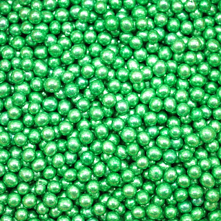 картинка Сахарные бусинки - Зеленые перламутровые, 4мм. 1кг. (AI 28240) 