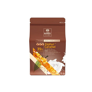картинка Шоколад Cacao Barry - Белый с карамелью "Zephyr Caramel", 35%, 100гр. 