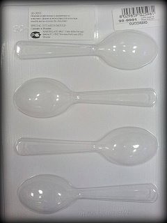 картинка Форма для отливки шоколадных фигурок - "Чайная ложка" (90-9991) 
